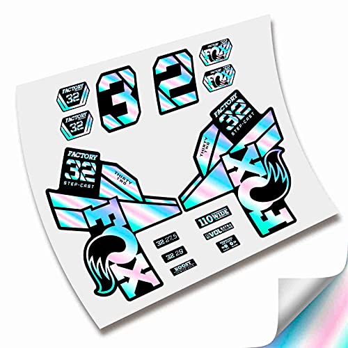 Pegatinas Horquilla Fox 32 Factory SC 2021 Fork Stickers AUFKLEBER ADESIVI Bike Decals HOLOGRAFICO