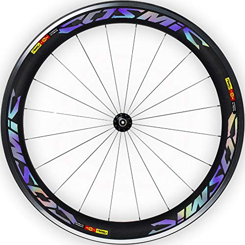 Pegatinas Llantas Bicicleta 29" Mavic Cosmic Ultimate WH18 VINILOS Ruedas HOLOGRÁFICO ARCOÍRIS