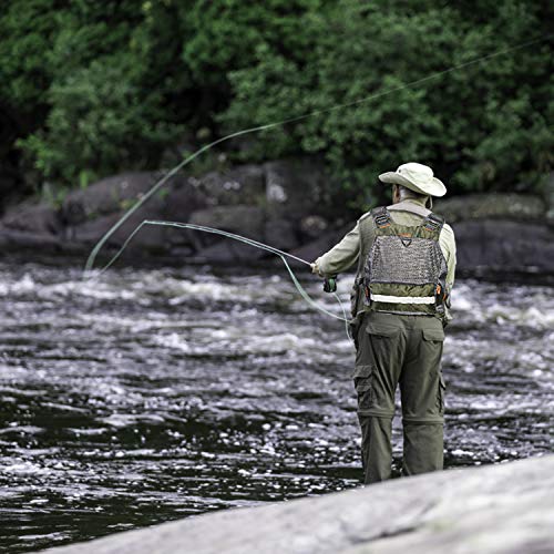 PELLOR Chaleco de Pesca, Multi-Bolsillo Transpirable Malla para Fotografía de Caza al Aire Libre de Acampada (Tamaño Ajustable)