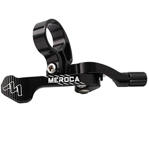 perfeclan Bicicletas Poste Telescópico Palanca Remota Tija de Sillín de Bicicleta Palanca de Cambios con Rodamiento Sellado Accesorios de Bicicleta de Carretera - Negro, 78 mm