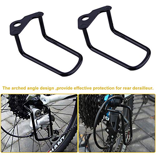 PERFETSELL 2 Pcs Cambio Trasero Protector Cambio Bicicleta Protector Cadena Bicicleta Niño Protector Desviador Bicicleta Protector del Cambio de la Bici para Al Aire Libre Montaña Bici Ciclismo