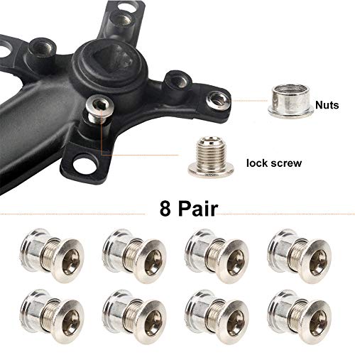 Pernos de Plato Individuales para Bicicleta de Montaña de Carretera Tuercas Bicicleta