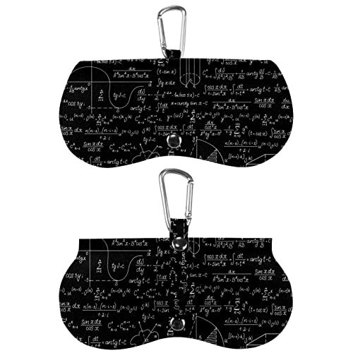 Perros sin costuras patrón de moda suave Shell gafas caso gafas de protección portátiles gafas de sol bolsa para hombres mujeres 1 unids, Fórmulas y cálculos geométricos, Talla única