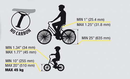 Peruzzo Angel - Barra para remolque de bicicleta