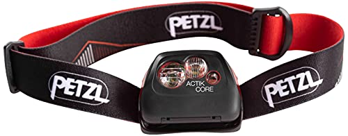 Petzl Actik Core Linterna Frontal, Unisex Adulto, Rojo, Talla Única