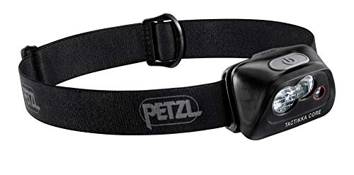 PETZL TACTIKKA Core Linterna Negra lámpara, Unisex-Adult, One Size