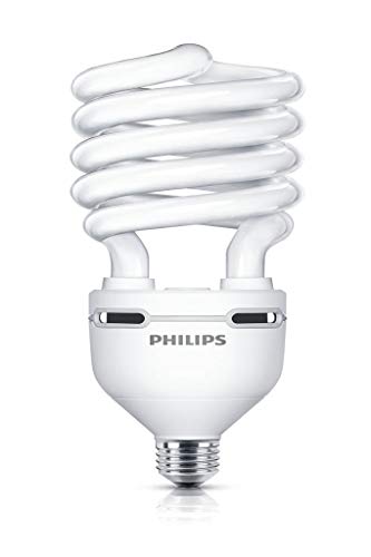 Philips Tornado - Lámpara (250W, Espiral, A, 220-240V, 270 mA) Plata, Color blanco