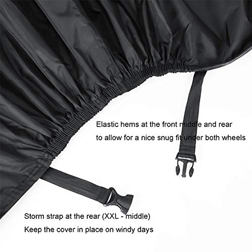 Phiraggit Funda Impermeable para Bicicleta para Exteriores, Oxford, 29 Pulgadas, a Prueba de Viento, UV, con Orificio de Bloqueo, Bolsa de Almacenamiento para Bicicletas de montaña y Carretera