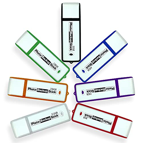 Photo Backup Stick para ordenadores - Herramienta USB 3.0 de copia de seguridad de imagen y vídeo (64 GB)