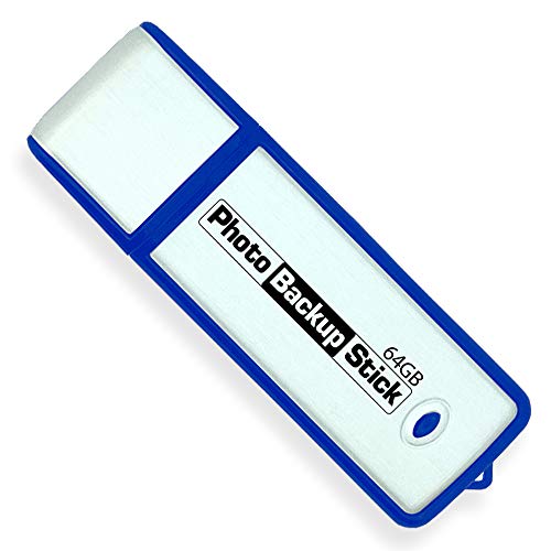 Photo Backup Stick para ordenadores - Herramienta USB 3.0 de copia de seguridad de imagen y vídeo (64 GB)