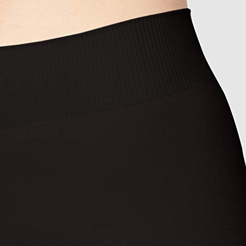 PIECES Pclondon Mini Shorts Noos Culotte, Negro (Black Black), 36 (Talla del Fabricante: S/M) para Mujer