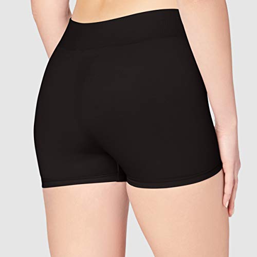 PIECES Pclondon Mini Shorts Noos Culotte, Negro (Black Black), 36 (Talla del Fabricante: S/M) para Mujer