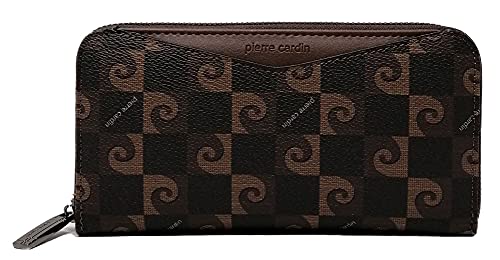 PIERRE CARDIN Cartera de mujer, hermosa, grande, espacioso, cuero, rfi, regalo, cartera con monedero, billetera para niña, cuero,