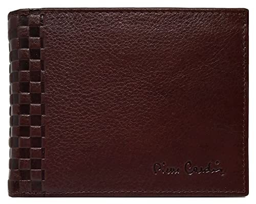 PIERRE CARDIN Cartera para hombre, fina, fina, fina, para hombre, pequeña y fina rfid, regalo, cartera con monedero, fina, billetera para niño