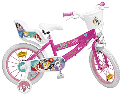 Pik&Roll Princesse - Bicicleta para niña (16 Pulgadas), Color Rosa