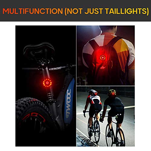 PINGHE Set de Luces LED Impermeables Delanteras y traseras para MTB - 5 Modos de Advertencia de Seguridad Luces traseras para Bicicletas de montaña/Bicicletas de Carretera