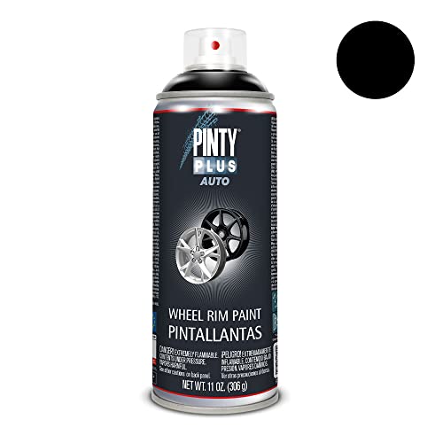 PINTYPLUS AUTO Pintura Spray Pinta Llantas 520cc Negro L104