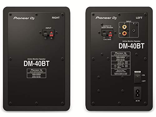 Pioneer DM-40BT altavoz De 2 vías Negro Inalámbrico y alámbrico 3,5mm/Bluetooth - Altavoces (De 2 vías, Inalámbrico y alámbrico, 3,5mm/Bluetooth, 70 - 30000 Hz, 10000 Ω, Negro)