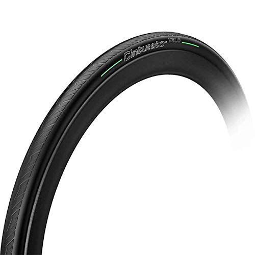 Pirelli Cinturato Velo, Neumático, 700x26C, Plegable, Tubeless Ready, Smartnet Silica, 60TPI, Negro, 700cmx23/27