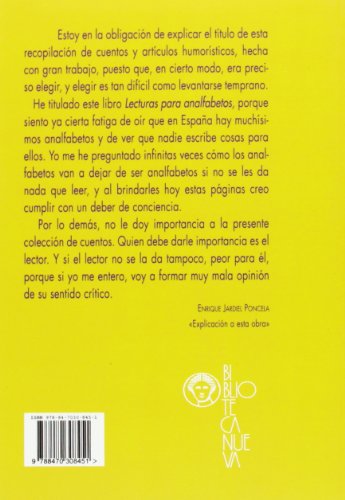 Pirulís De La Habana - Lecturas Para Analfabetos: Cuentos (Literatura de humor/BN)