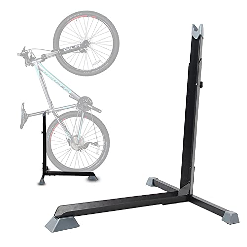 Planchar Aparcador Bicicletas,Sujeta Bicicletas Ajustable, Ligero, Portátil Soportes Bicis Suelo para 20" Bicicleta