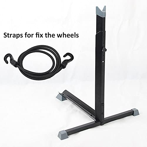 Planchar Soporte Bicicleta Taller,Sujeta Bicis Suelo Ajustable, Ligero, Portátil Soporte Bici Suelo para 20" Bicicleta