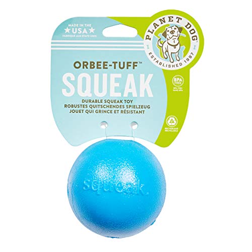 Planet Dog Orbee-Tuff Squeak - Pelota para perros - Azul