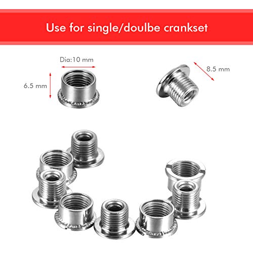 Plato de Bicicleta 104 BCD 32T 34T 36T 38T Anillo de Cadena Simple Ancho Estrecho con 4 Piezas de Tornillos de Piñón para Bicicletas de Carretera, Bicicletas de Montaña, Bicicleta BMX MTB