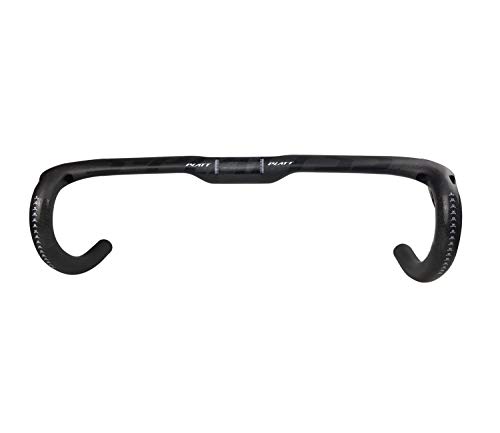 PLATT Manillar Carretera Carbono,Ultraligero Bicicleta Drop Bar 31.8mm enrutamiento Interno Manillar Bici 3K Mate Negro 400/420/440mm