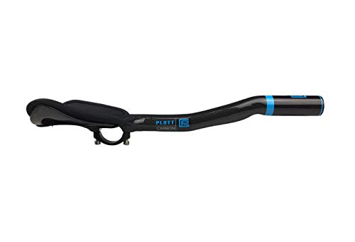 PLATT Manillar de bicicleta 31,8 de carbono, manillar de carrera/triatlón Aerobar, accesorio para manillar Tri Bar, 3K Glossy