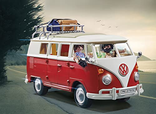 PLAYMOBIL 70176 Volkswagen T1 Camping Bus, Para niños a partir de 5 años