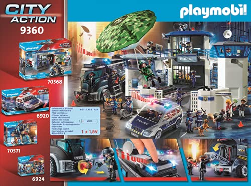 PLAYMOBIL City Action Vehículo con luz LED y módulo de sonido, A partir de 5 años (9360)