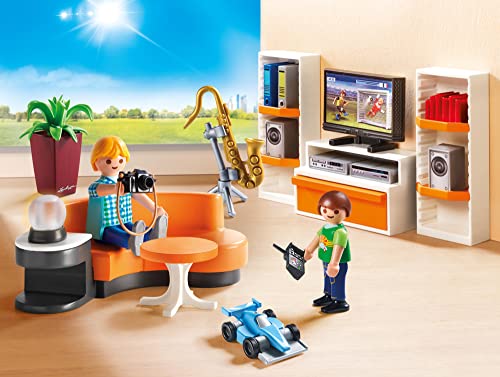 PLAYMOBIL City Life Salón, con Efectos de Luz, a Partir de 4 Años (9267)