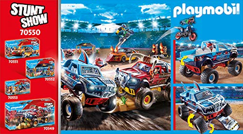 PLAYMOBIL Stuntshow Stuntshow Monster Truck Shark, A partir de 4 años (70550)