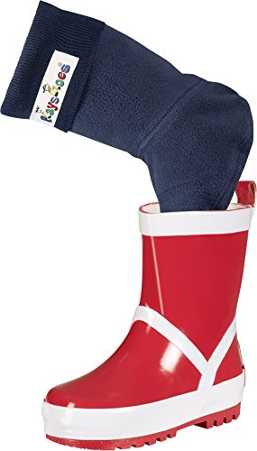 Playshoes Fleece-Stiefel-Socke, Calentadores Unisex Niños, Azul, 22/23 EU