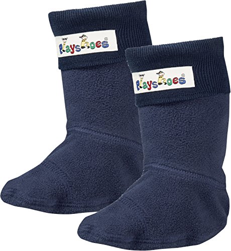 Playshoes Fleece-Stiefel-Socke, Calentadores Unisex Niños, Azul, 22/23 EU