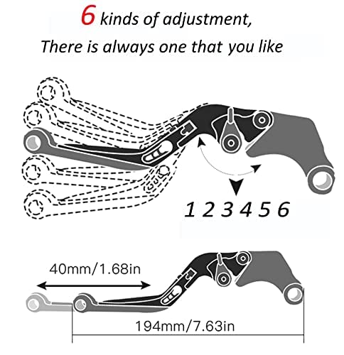 Plegable extensibles palancas freno embrague Manet For MV Agusta Brutale 989R Brutale 989 R 2008-2011 Motocicleta plegable extensible Cnc Palancas de freno de embrague ajustable de moto palancas de mo