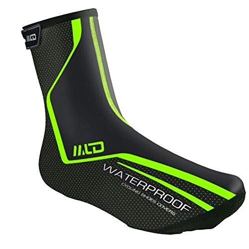 pnxq88 Cubrezapatos Reutilizables, Cubrezapatos Antideslizantes para Lluvia, Cubrebotas de Cuero PU Impermeables y Resistentes al Viento para Bicicleta de Ciclismo al Aire Libre