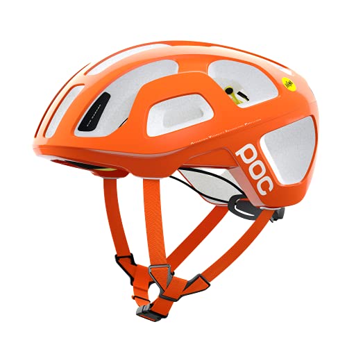 POC Octal MIPS - Casco Ciclismo, Fluorescent Orange AVIP, L (56-62cm)