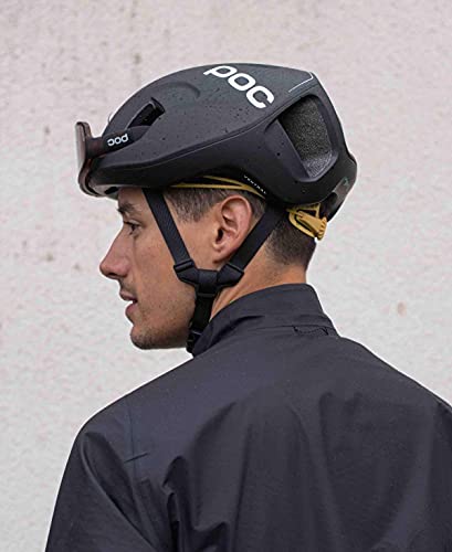 POC Ventral SPIN - Casco Ciclismo, L (56-61cm), Negro/Amarillo (Uranium Black/Sulfur Yellow Matt)