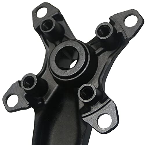 POHOVE Juego de manivela cuadrada de 104 BC D bicicleta de montaña de una sola velocidad con 30T 32T 34T 36T 38T Anillo de cadena ancho estrecho de 170mm MTB cuadrado cónico con plato chapado