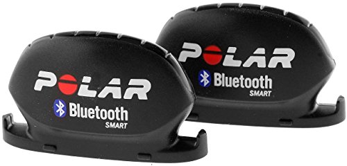 Polar 91053157 Velocidad y Sensor de cadencia, Bluetooth Smart, Unisex, Negro, 2 Unidades