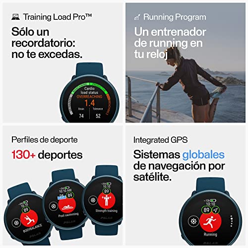 Polar Ignite 2 - Smartwatch fitness con GPS, pulso óptico de muñeca, guía personalizada de entrenamientos, recuperación y registro del sueño, tiempo, funciones inteligentes