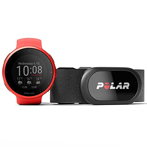 Polar Vantage V2 con H10 Sensor - Premium Multisport GPS Smartwatch - Registro de Frecuencia Cardíaca en la Muñeca para Running, Natación, Ciclismo - Controles de Música, Predicción Meteorológica