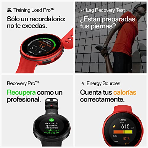 Polar Vantage V2 con H10 Sensor - Premium Multisport GPS Smartwatch - Registro de Frecuencia Cardíaca en la Muñeca para Running, Natación, Ciclismo - Controles de Música, Predicción Meteorológica