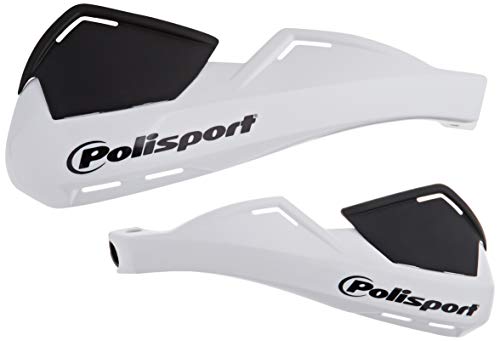 Polisport Evolution Integral Guardamanos para motocicletas, color blanco