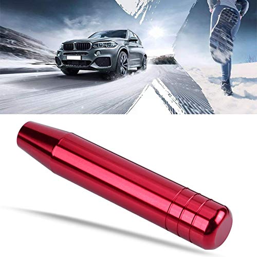 Pomo de cambio de marchas Manual de aleación de aluminio Universal para coche, palanca de cambio de 18 cm, pomo de cambio de marchas Manual de aluminio(rojo)