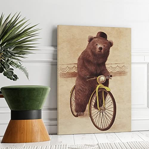 Póster de lona para montar en bicicleta, para decoración de sala de estar, dormitorio, 60 x 90 cm