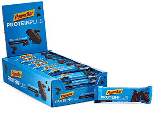 Powerbar Protein Plus Low Sugar Chocolate Brownie - Barritas Proteinas con Bajo Nivel de Azucar - 30 Barras 1005 g