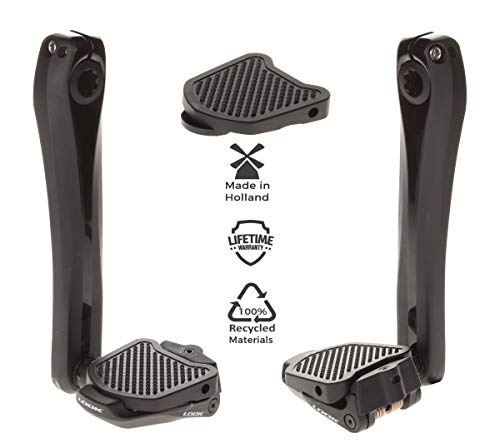 PP Pedal Plate | KEO | Adaptador para Pedales compatibles con Look KEO | No se Necesitan Cleats Adicional | Convierte Clipless en Pedales Planos | por Seguridad y Comodidad |